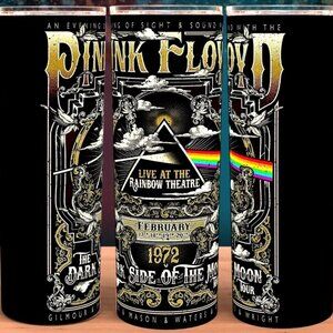 Pink Floyd Dark Side of the Moon 1972 Rainbow Theatre Cup Mug Tumbler 20oz